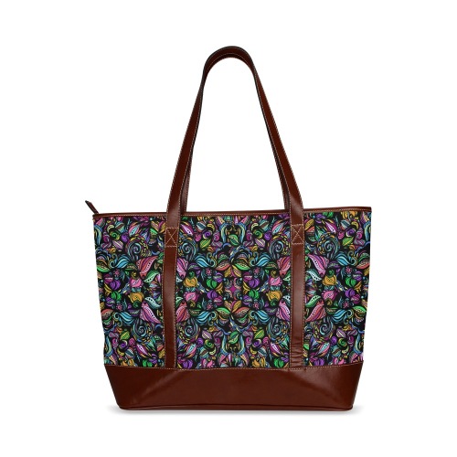 Whimsical Blooms Tote Handbag (Model 1642)