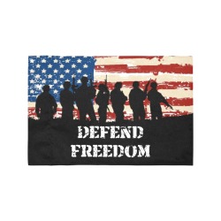 USA Defend Freedom Motorcycle Flag Motorcycle Flag (Twin Sides)