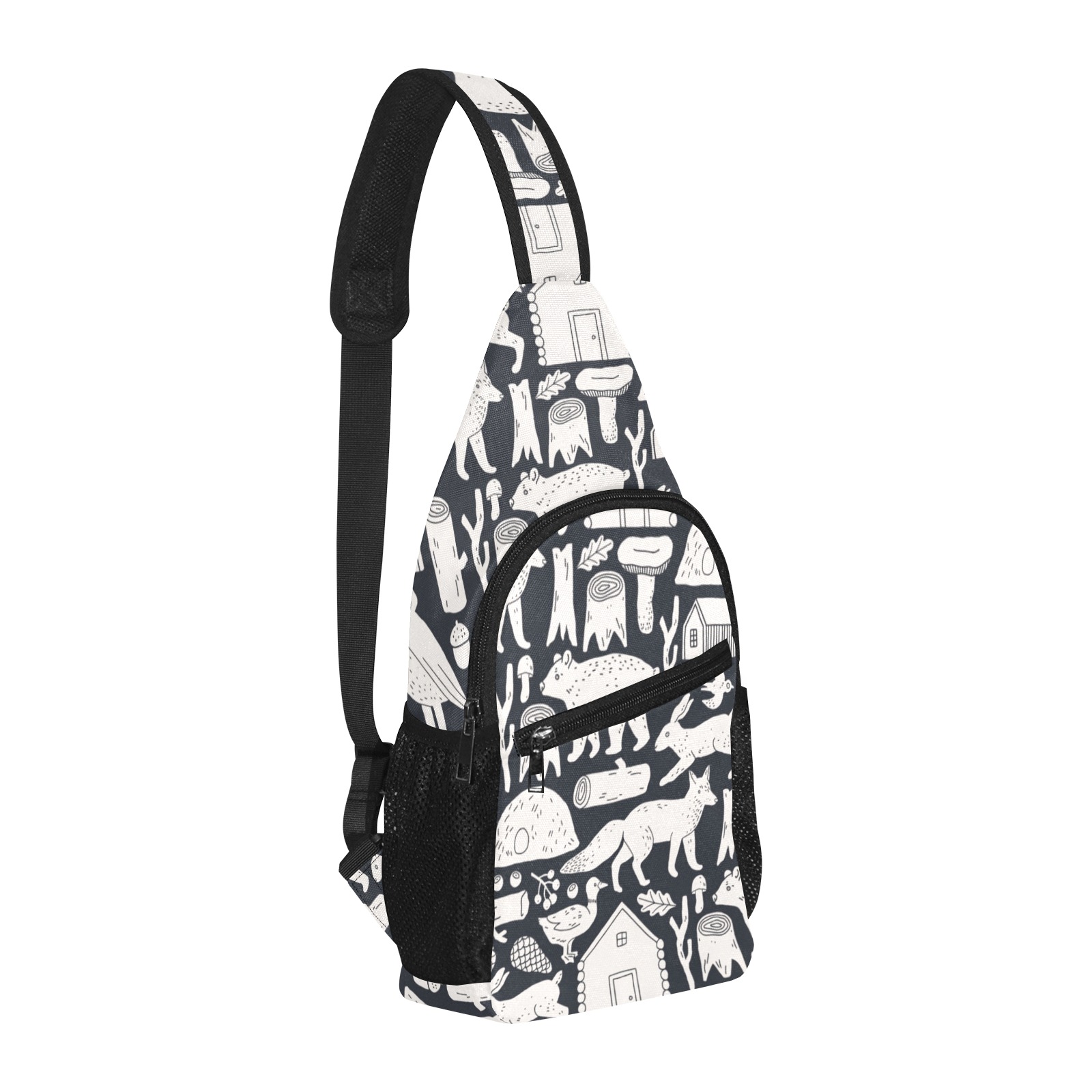 Cabin in the Wood All Over Print Chest Bag (Model 1719)