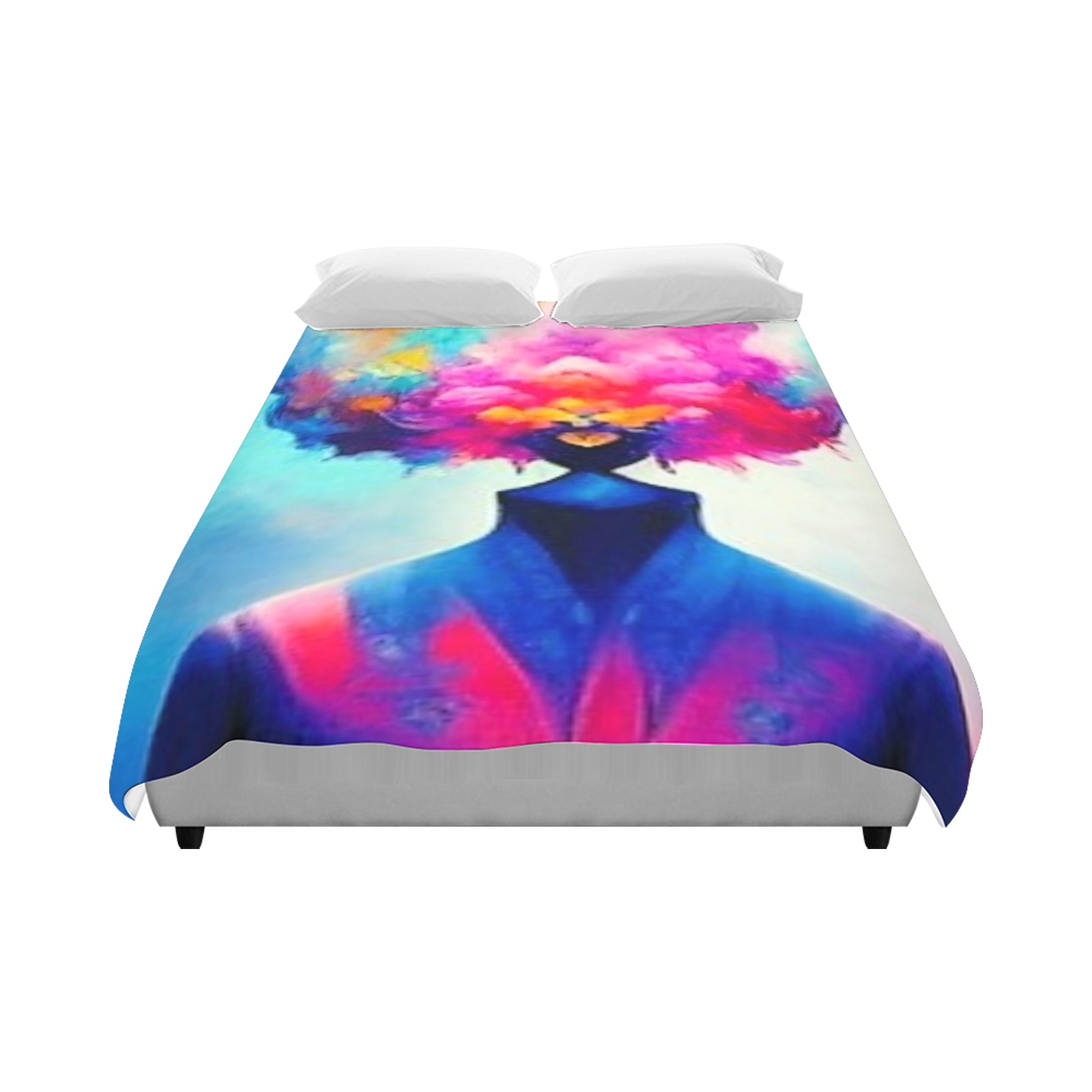 psychedelic figure Duvet Cover 86"x70" ( All-over-print)