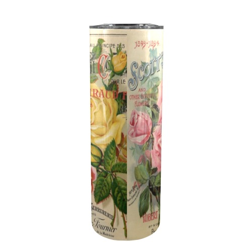 Scott's Roses 20oz Tall Skinny Tumbler with Lid and Straw