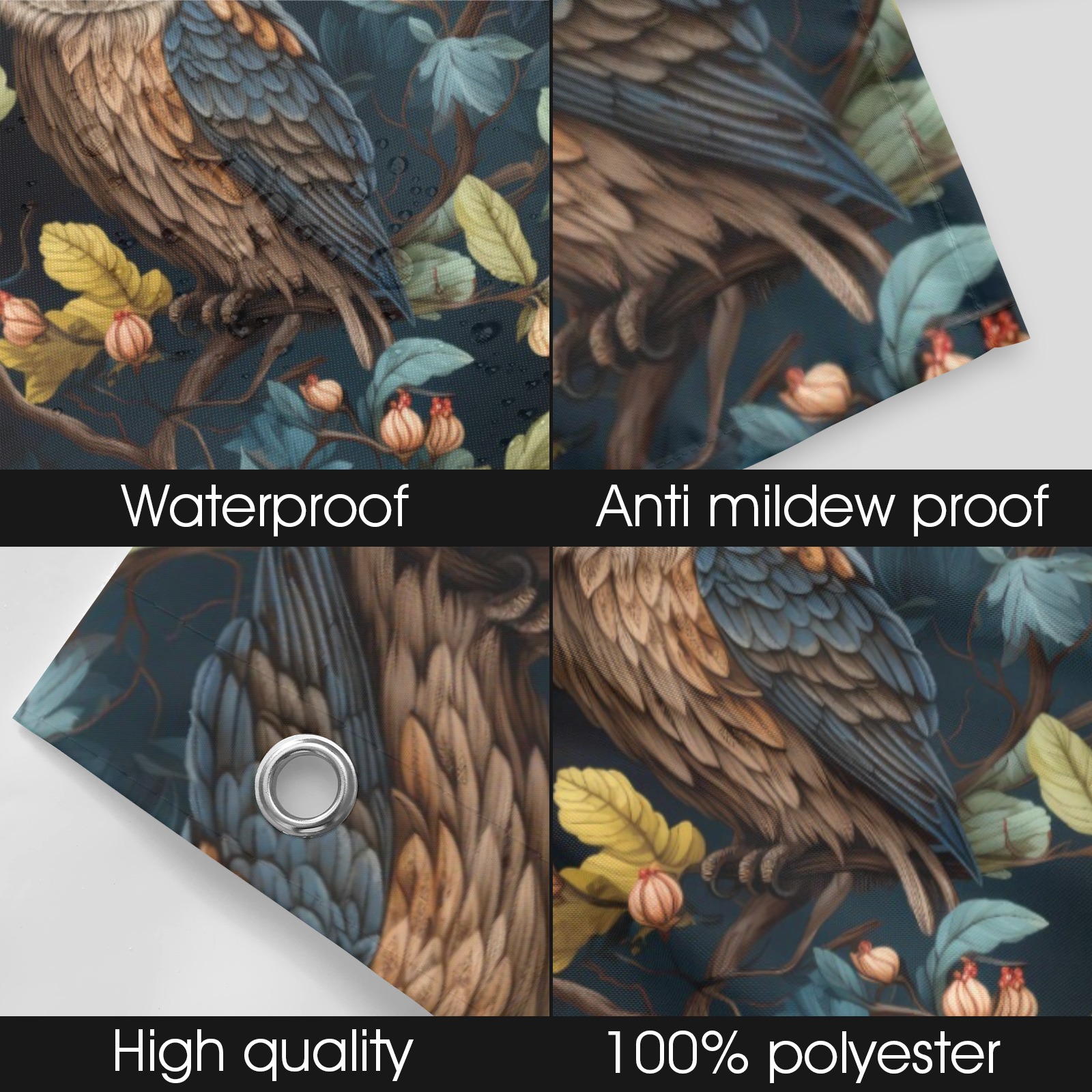 Treetop Owls Shower Curtain Shower Curtain 72" x 72"