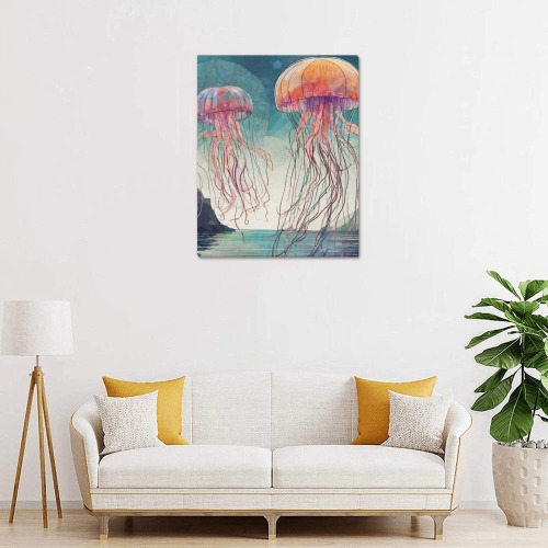 Jelly Fish Upgraded Canvas Print 16"x20"