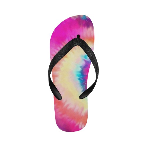 chancletas espiral rosa Flip Flops for Men/Women (Model 040)