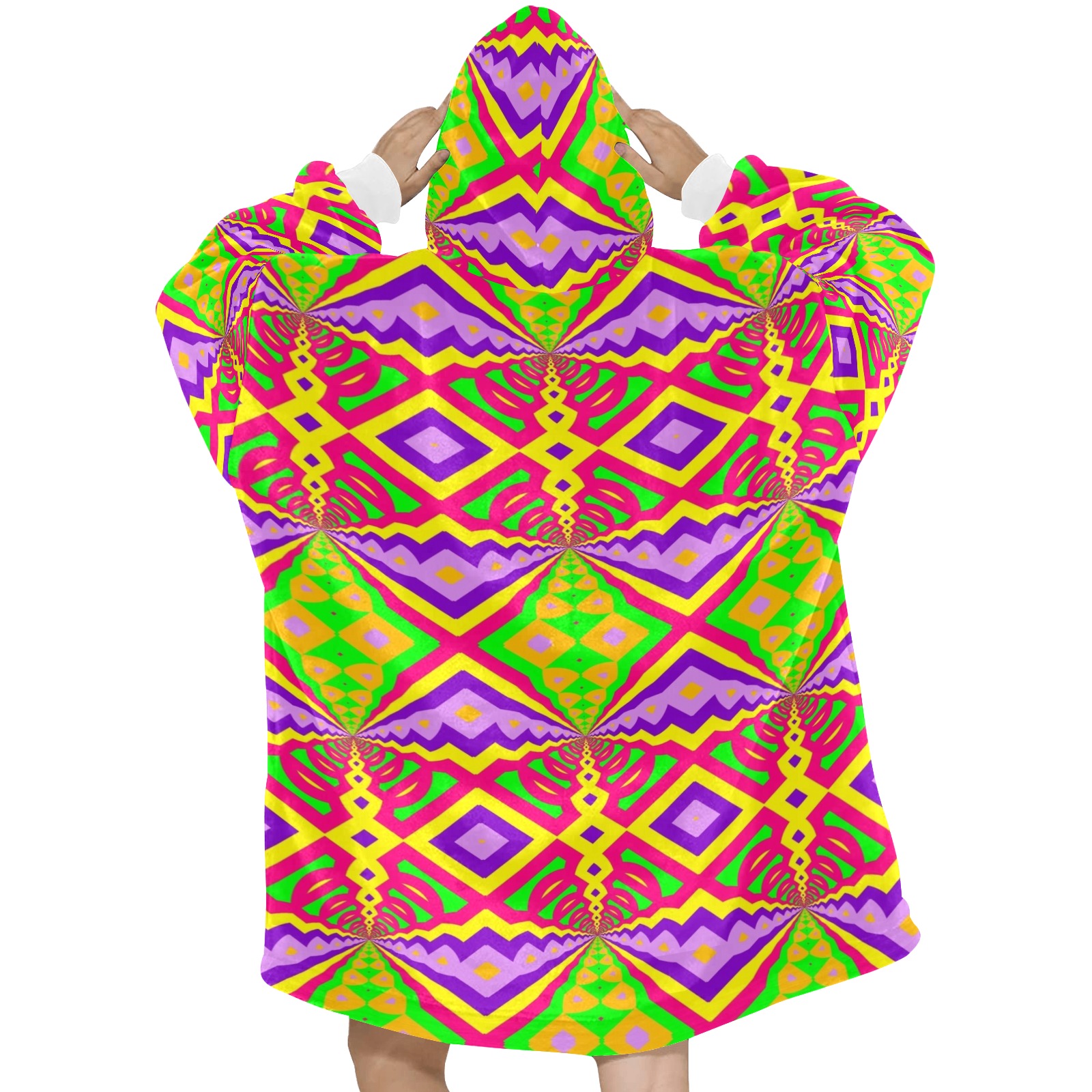 Fractoberry Fractal Pattern 000162WBH Blanket Hoodie for Women