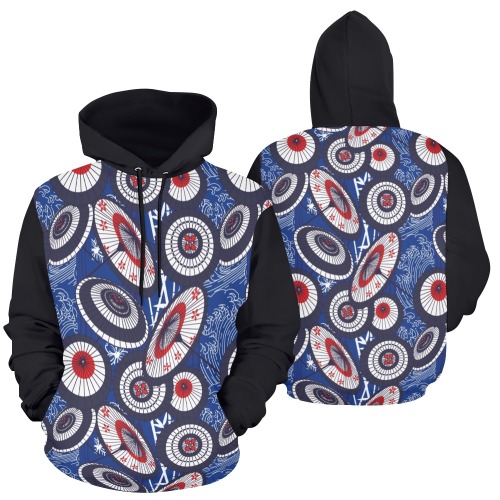 UMBRELLA 0001 All Over Print Hoodie for Men (USA Size) (Model H13)