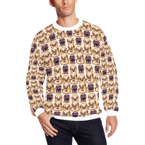 pattern (24) All Over Print Crewneck Sweatshirt for Men (Model H18)