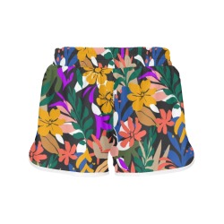 Tropical colorful garden ASF 03C Women's Sports Shorts (Model L61)