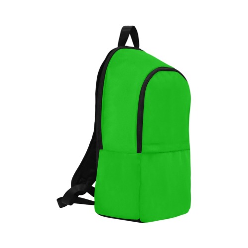 Merry Christmas Green Solid Color Fabric Backpack for Adult (Model 1659)
