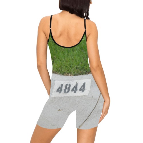 Street Number 4844 Women's Short Yoga Bodysuit