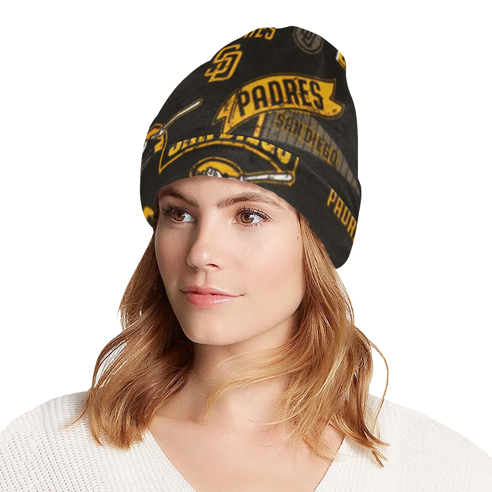 bb fj6h All Over Print Beanie for Adults