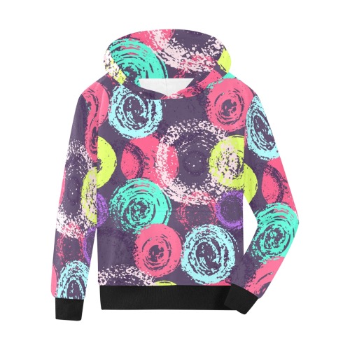 Scribbles and Doodles Kids' All Over Print Hoodie (Model H38)
