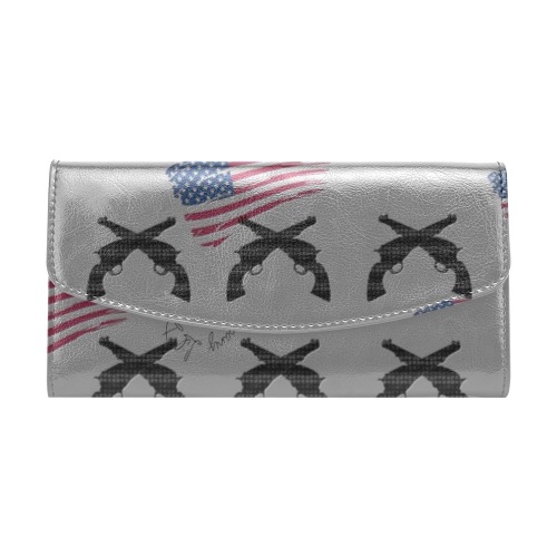 American Theme print 33A272CC-E0B9-4F3E-8D91-1D10085057D4 Women's Flap Wallet (Model 1707)