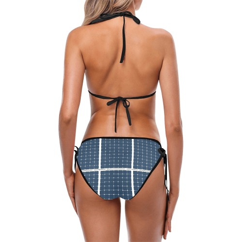 Solar Technology Power Panel Image Sun Energy Custom Bikini Swimsuit (Model S01)