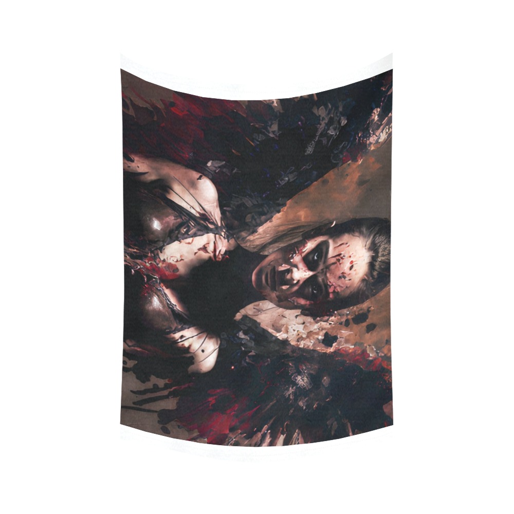 Angel of death Cotton Linen Wall Tapestry 90"x 60"