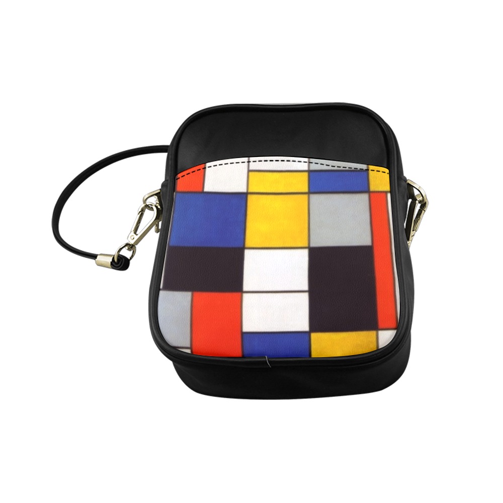 Composition A by Piet Mondrian Sling Bag (Model 1627)