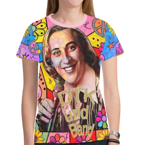 DTK Pop by Nico Bielow New All Over Print T-shirt for Women (Model T45)