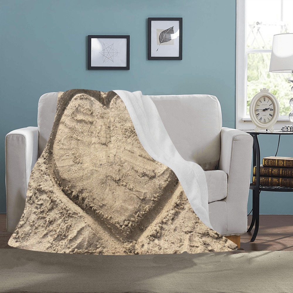 Love in the Sand Collection Ultra-Soft Micro Fleece Blanket 50"x60"