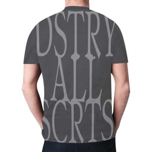 SCRTS  (2) New All Over Print T-shirt for Men (Model T45)