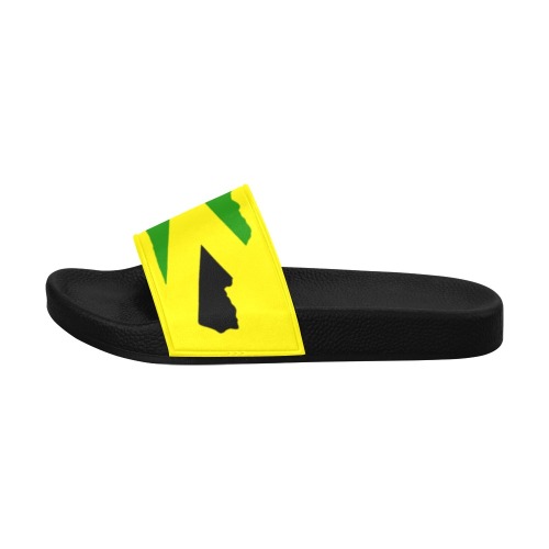 Jamaican Island Flag Women's Slide Sandals (Model 057)