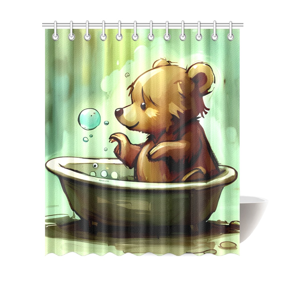 Little Bears 6 Shower Curtain 72"x84"