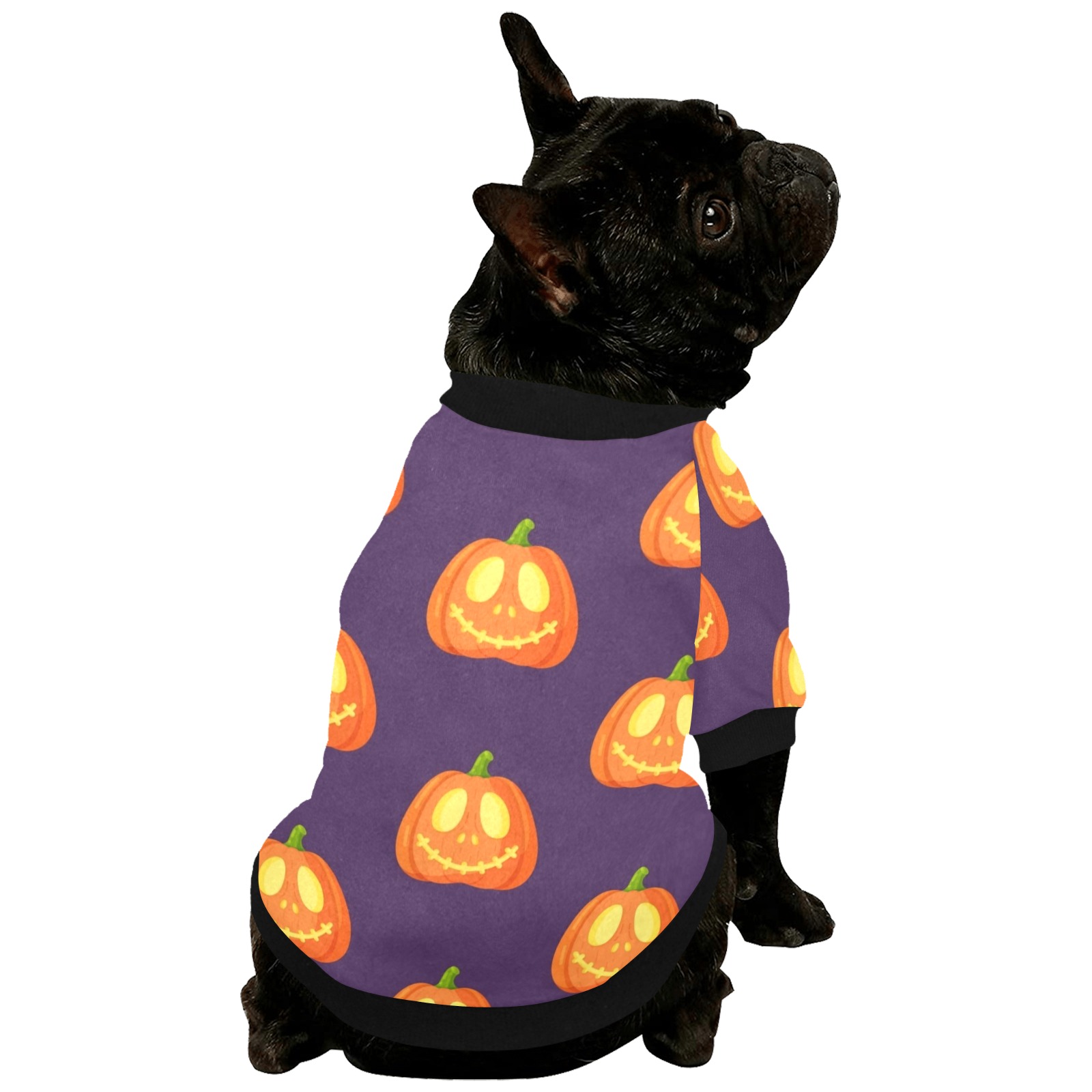 Halloween Pumpkin Pet Dog Round Neck Shirt