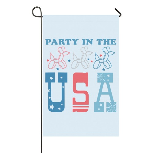 Retro Party In The USA Garden Flag 36''x60'' (Two Sides Printing)