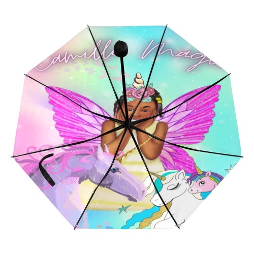 Camille Magic Umbrella Anti-UV Foldable Umbrella (Underside Printing) (U07)
