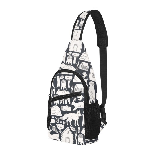 Cabin in the Wood All Over Print Chest Bag (Model 1719)