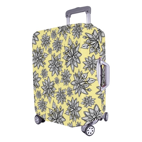 Creekside Floret pattern buttercup Luggage Cover/Large 26"-28"