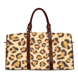 Leopard Print Waterproof Travel Bag/Large (Model 1639)