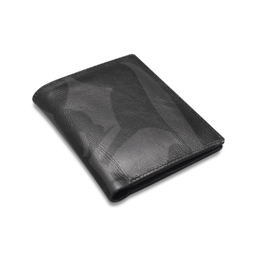 StarWarsUniverse Logo - Black 000000 Nero 171616 Men's Leather Wallet (Model 1612)