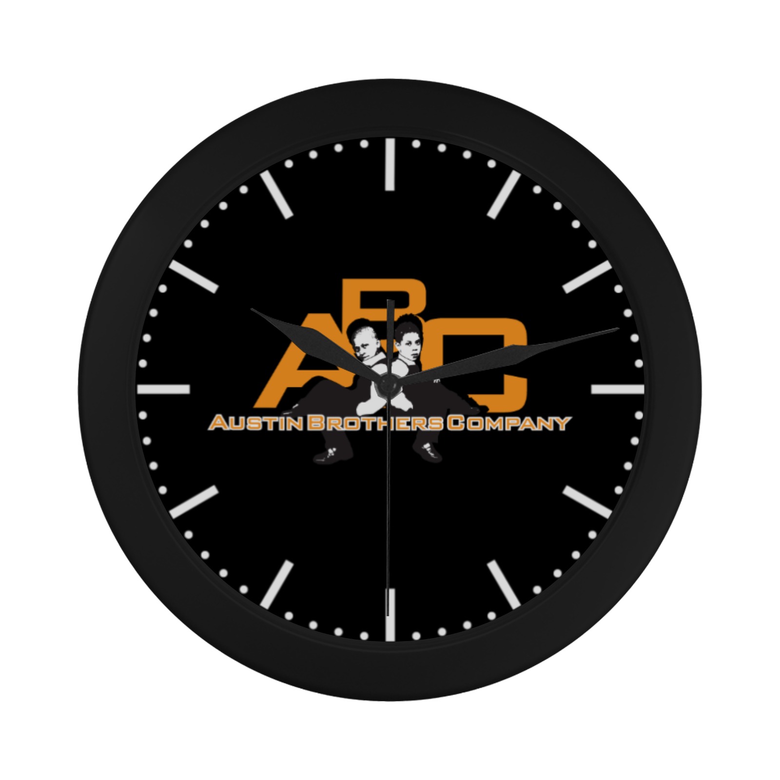 Austin Brothers Company Circular Plastic Wall clock
