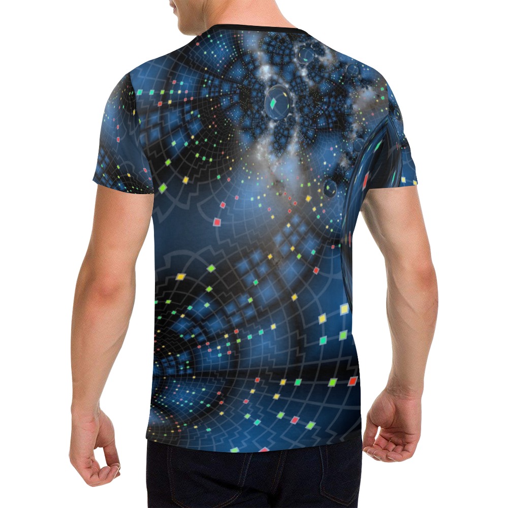Sci Fi Space Abstract All Over Print T-Shirt for Men (USA Size) (Model T40)