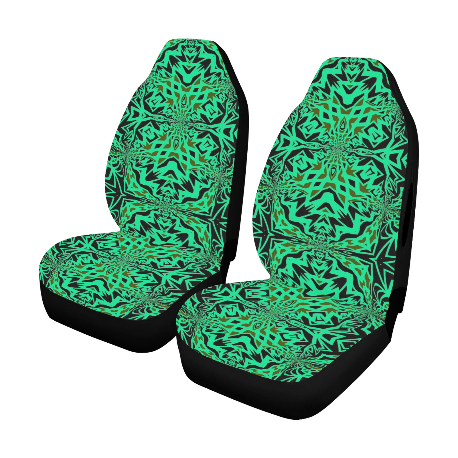 Fractoberry Fractal Pattern 000970 Car Seat Cover Airbag Compatible (Set of 2)