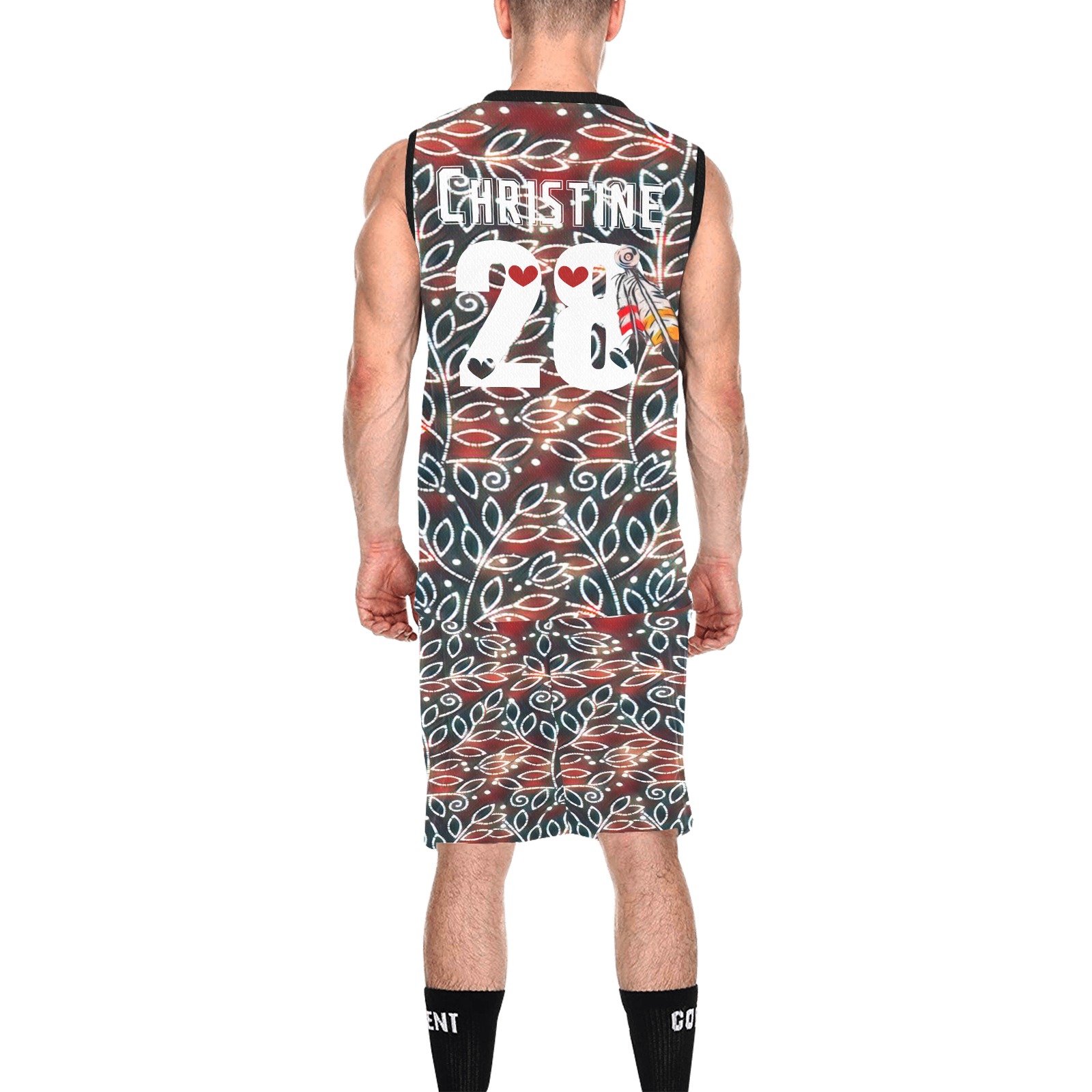 Christine 28 All Over Print Basketball Uniform