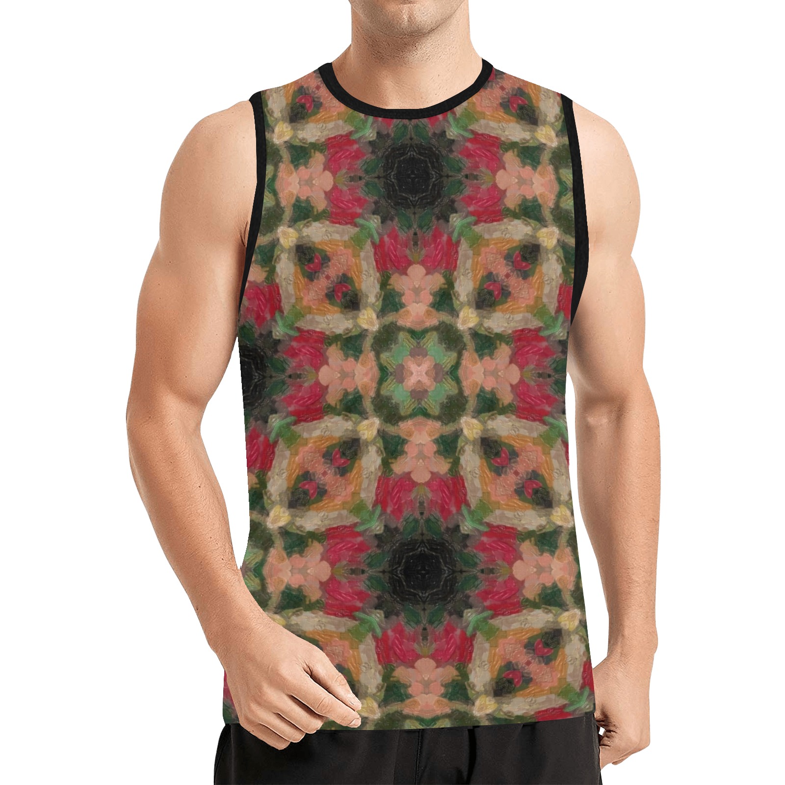 Fractoberry Fractal Pattern 000187BJ All Over Print Basketball Jersey