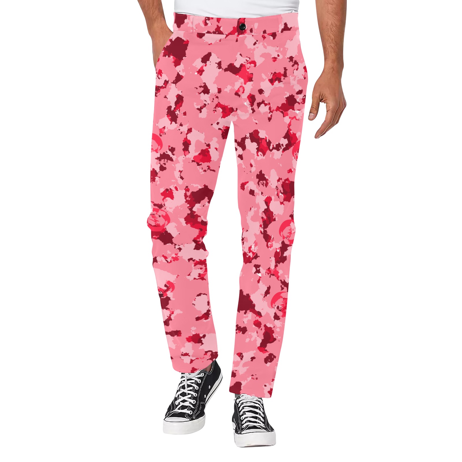 Untitled-2 Men's All Over Print Casual Trousers (Model L68)