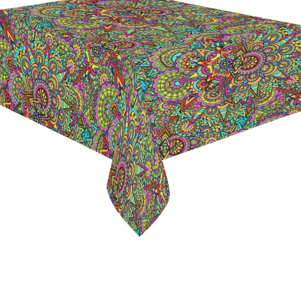 Psychic Celebration Cotton Linen Tablecloth 60" x 90"