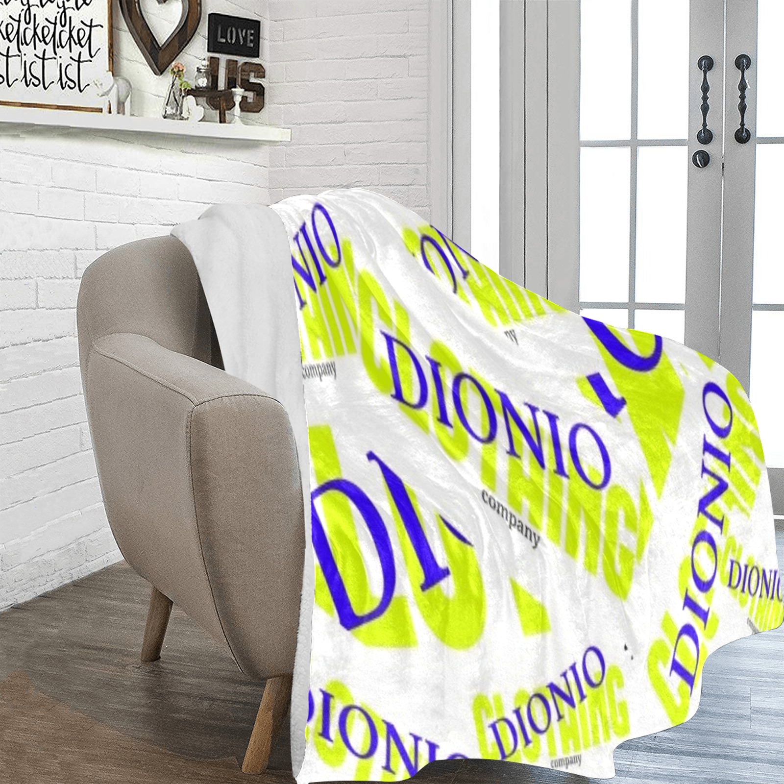DIONIO - Dionio Company Logos Ultra soft Micro Fleece Blanket 70 X 80 Ultra-Soft Micro Fleece Blanket 70''x80''