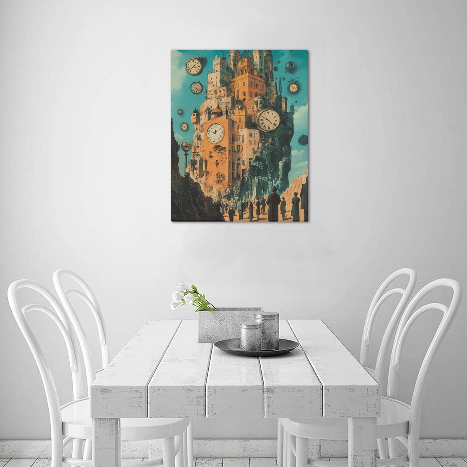 Surreal Time 18 Upgraded Canvas Print 16"x20"