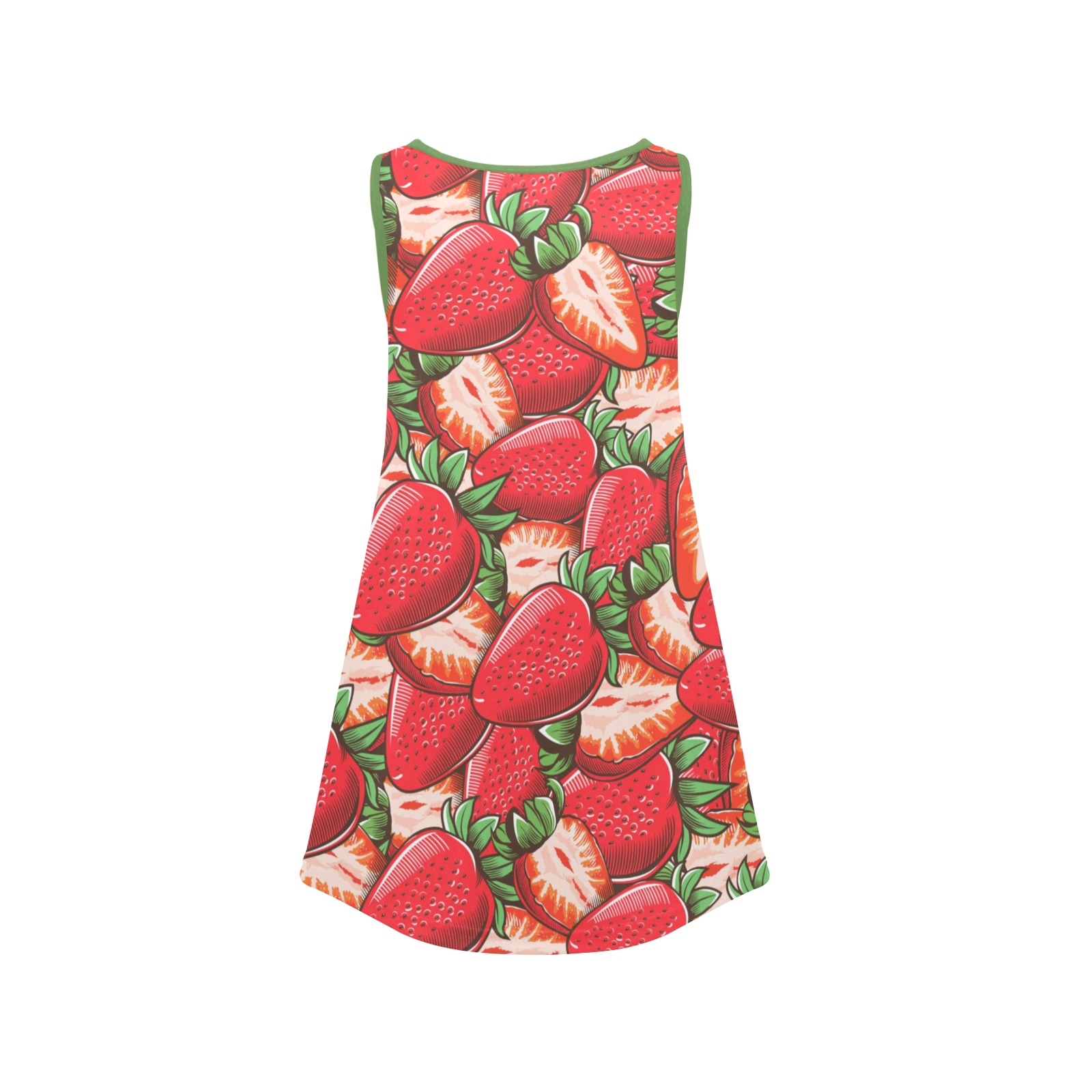 Strawberry Girls' Sleeveless Dress (Model D58)