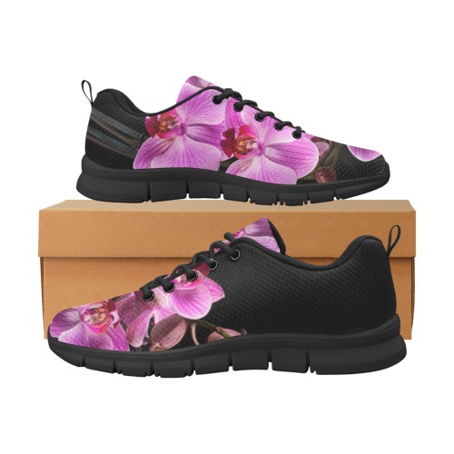 Pink Orchid Collection Women's Breathable Running Shoes (Model 055)