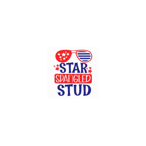 Star Spangled Stud Personalized Temporary Tattoo (15 Pieces)
