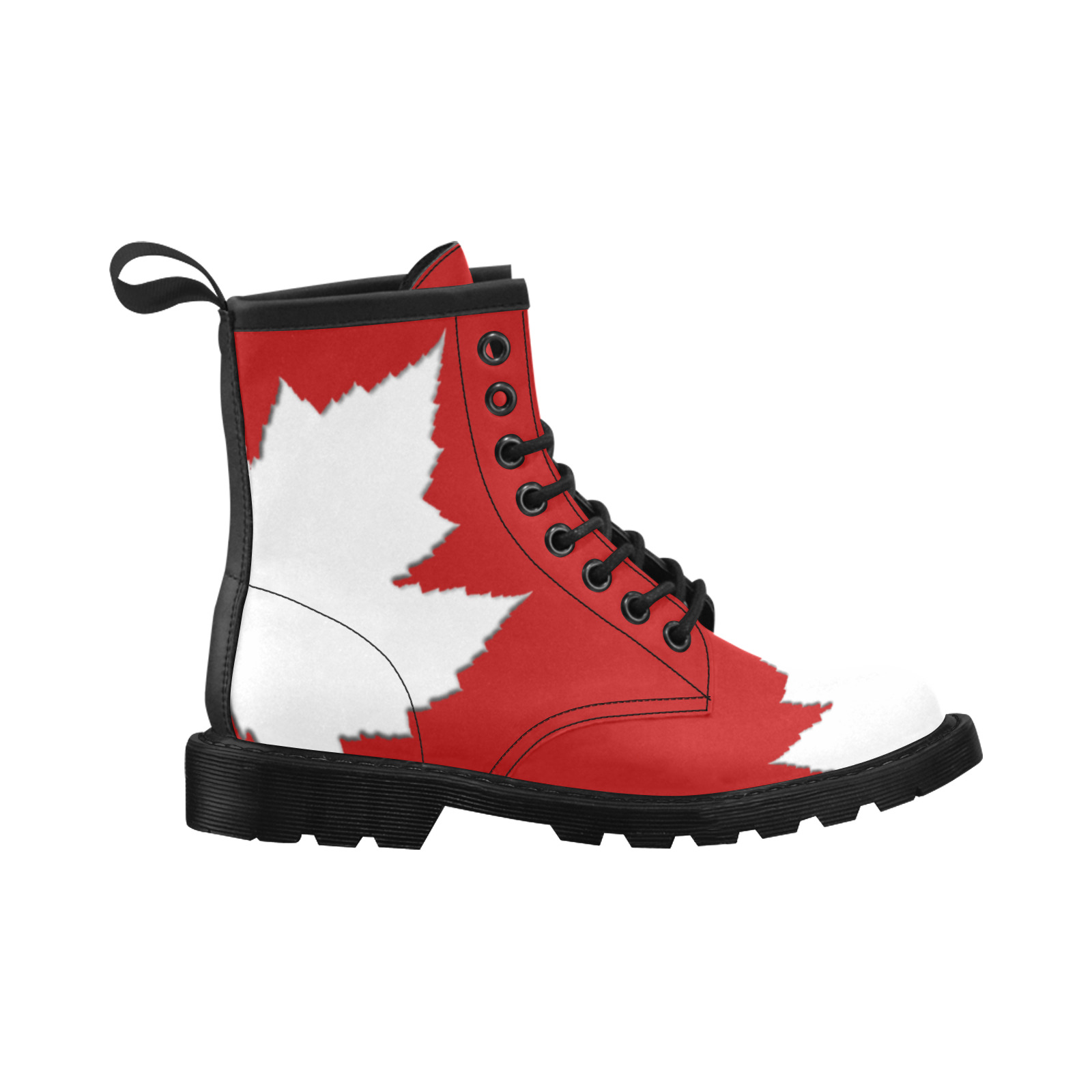 Fun Canada Boots Men's PU Leather Martin Boots (Model 402H)