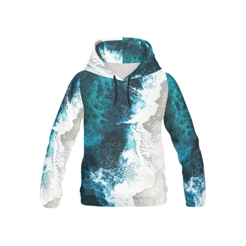 Ocean And Beach All Over Print Hoodie for Kid (USA Size) (Model H13)