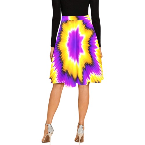 Abstract yellow background with asymmetric pattern.jpg Melete Pleated Midi Skirt (Model D15)