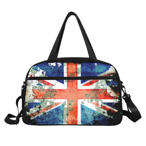 Extreme Grunge Union Jack Flag Fitness Handbag (Model 1671)
