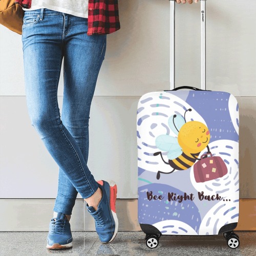 Bee Right Back! Luggage Cover/Small 18"-21"