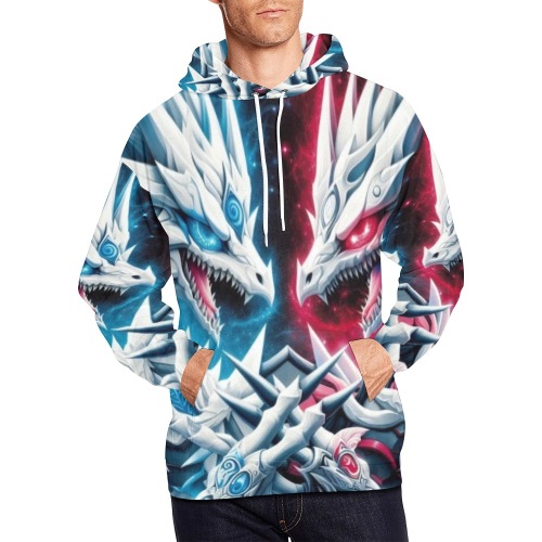 Dragon War All Over Print Hoodie for Men (USA Size) (Model H13)